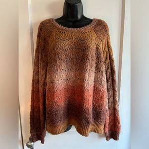Knox Rose Sunset Light Knit Sweater, Women’s Size L